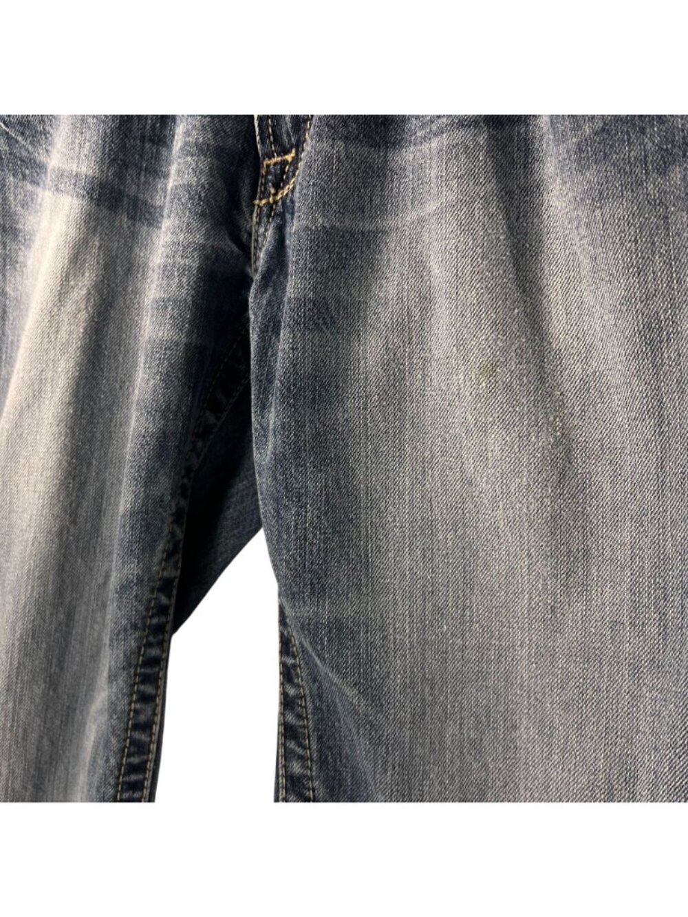 Ariat Mens Distressed Straight Denim Jeans 30/34 Stitching Embroidered Western - Picture 9 of 16